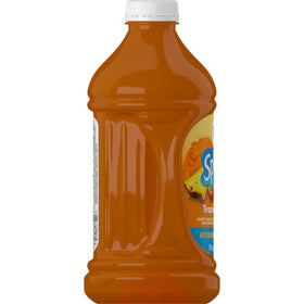 Illustration of tropical fruits representing the flavor notes in V8 Splash Diet Tropical Blend