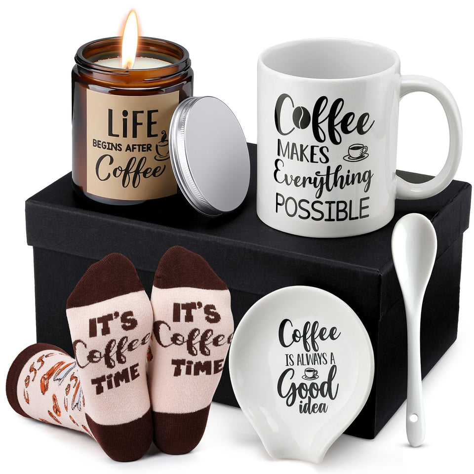 Vabean ceramic mug with spoon rest for daily coffee rituals