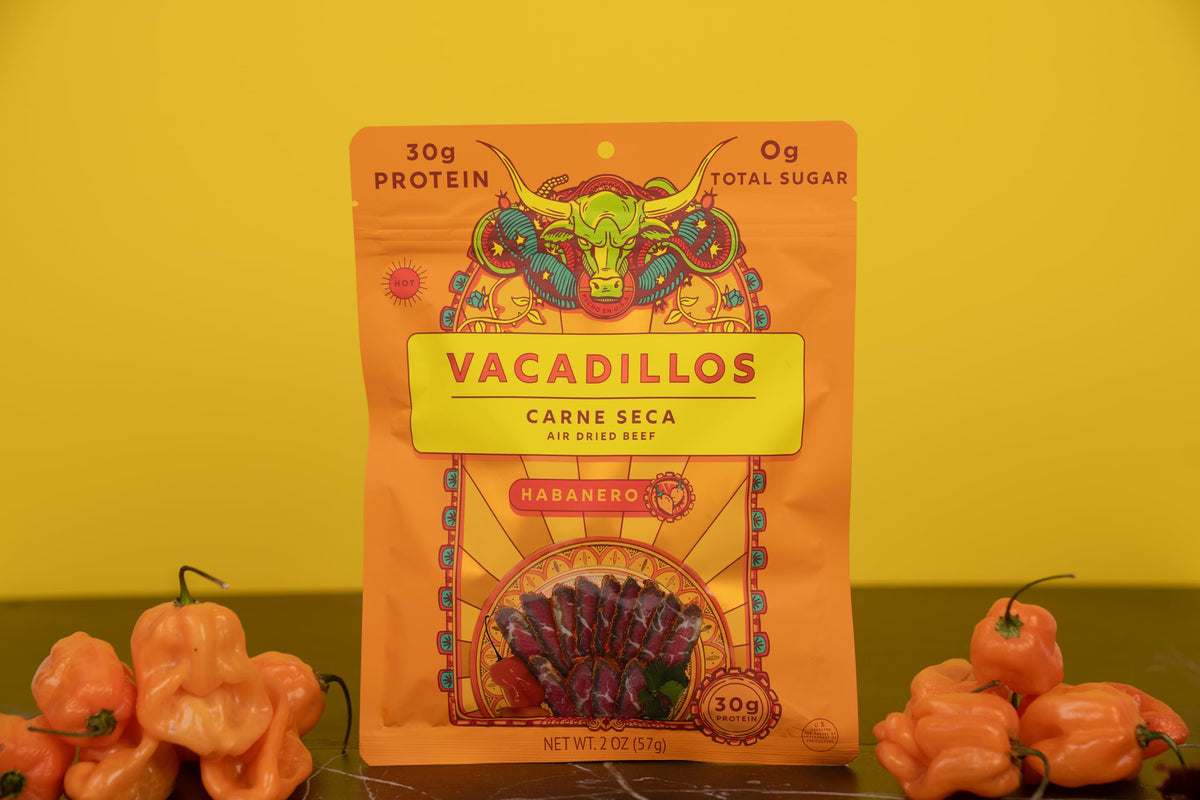 Vacadillos ingredients garlic onion lime capture bold jerky flavor.