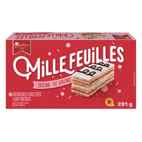 Vachon Mille Feuilles flaky pastries in a 6-pack, ideal for a light snack.