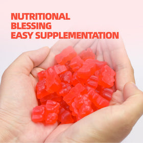 VAEYAE BBL Gummies on wood plate illustrates a tasty daily snack.