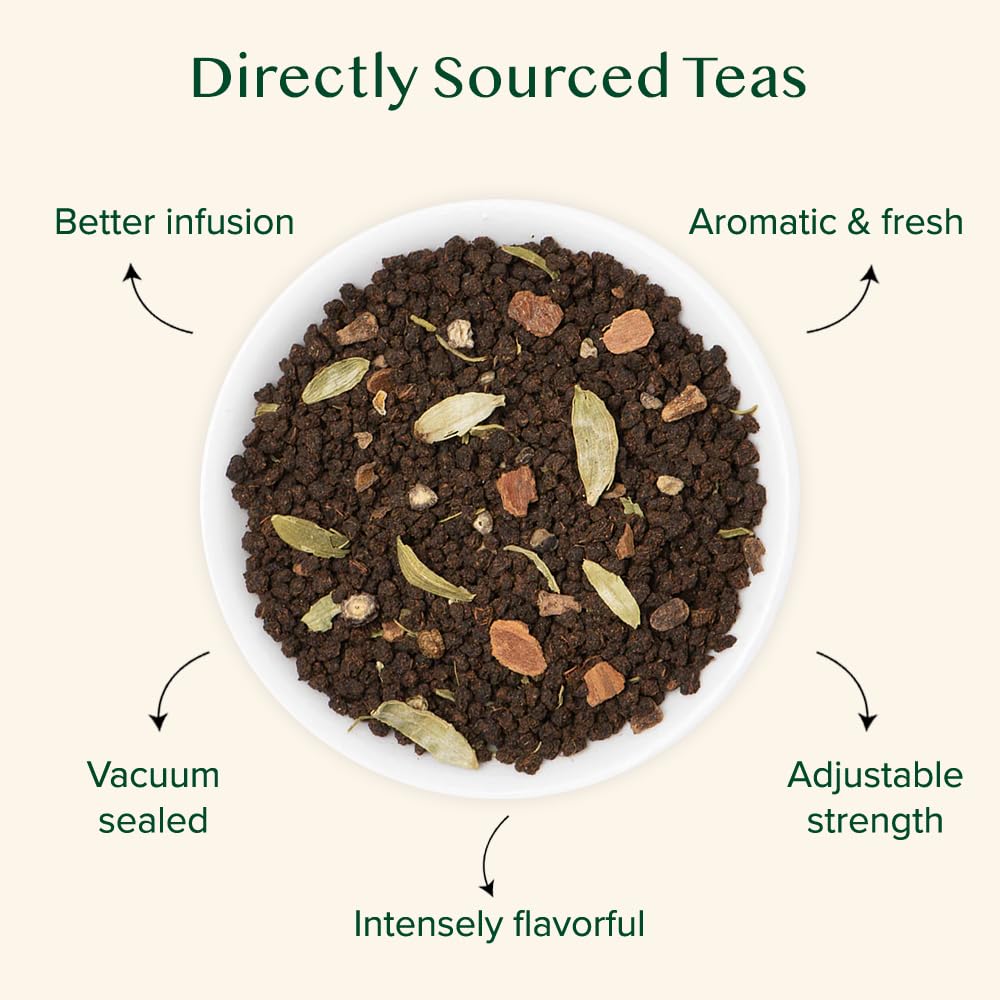 VAHDAM bergamot oil note enhances bright citrus aroma in your tea.
