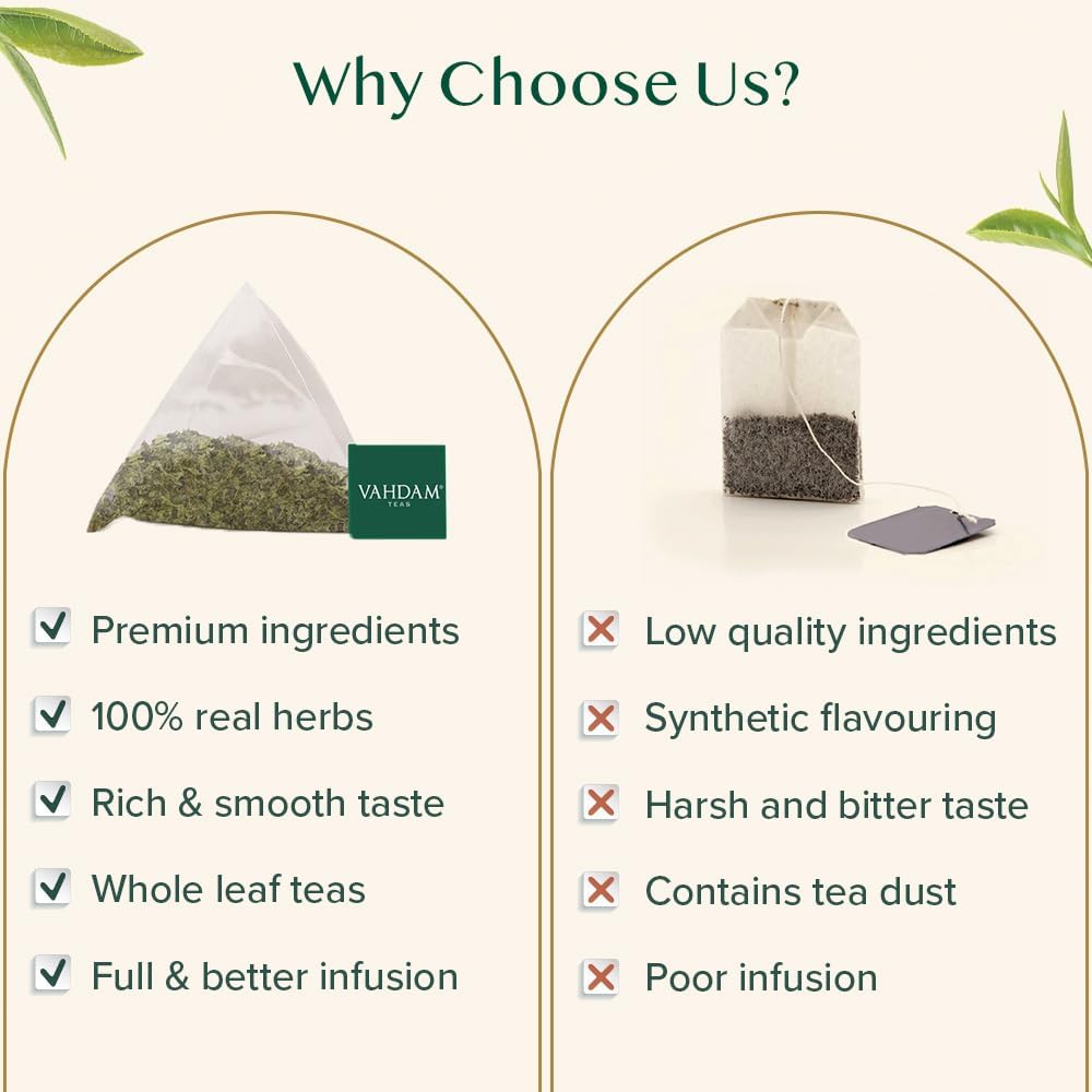 VAHDAM plant-based biodegradable bags—eco-friendly brewing experience