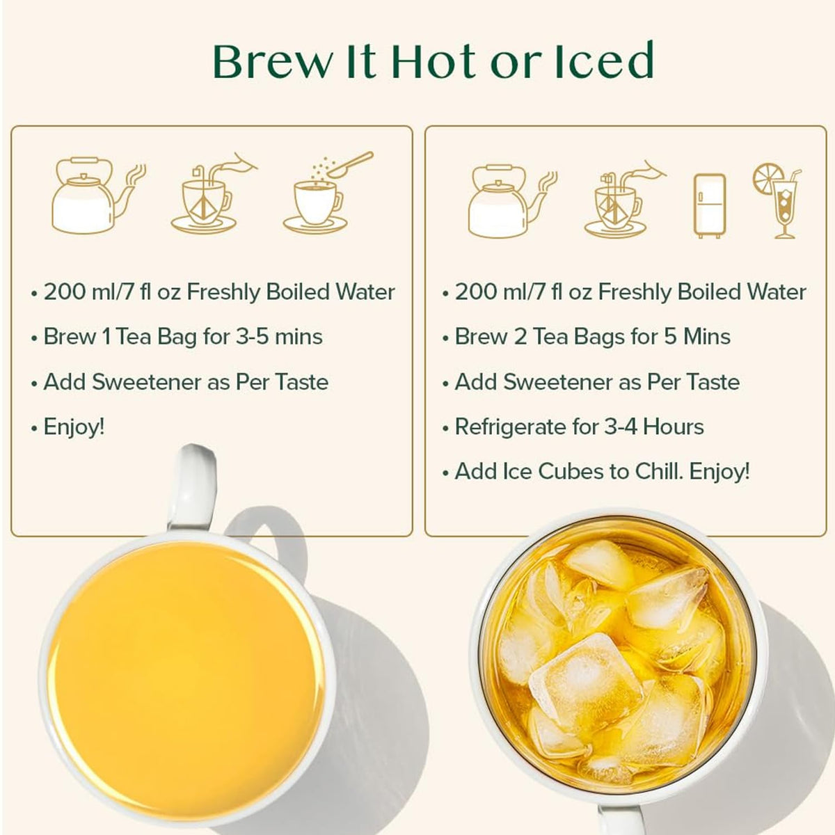 VAHDAM biodegradable plant-based tea bags support planet-friendly brewing