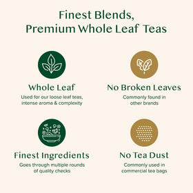 VAHDAM plant-based biodegradable tea bags for waste-conscious packaging