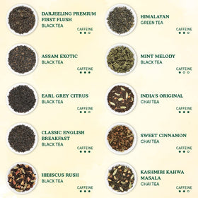 VAHDAM black tea in a cup with rich aroma and steam