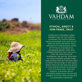 VAHDAM bulk 226g pack ready for versatile tea prep.