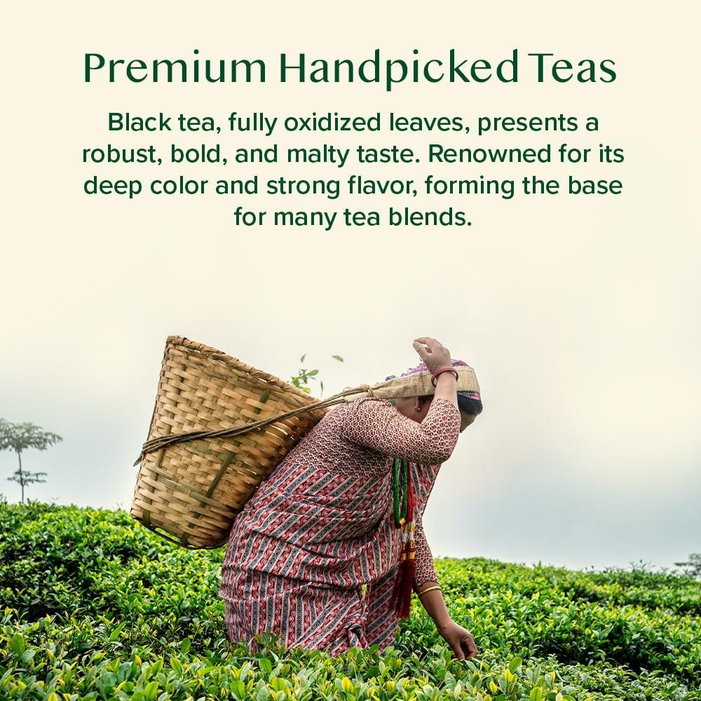 VAHDAM carbon-neutral brand logo highlights sustainable tea practices