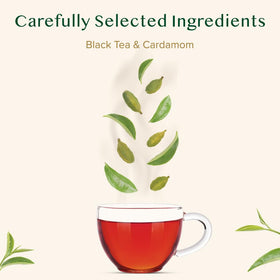 VAHDAM Cardamom Chai Tea vacuum-sealed bag preserves freshness for you.