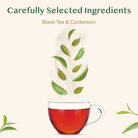 VAHDAM Cardamom Masala Chai tea bags individually wrapped for freshness