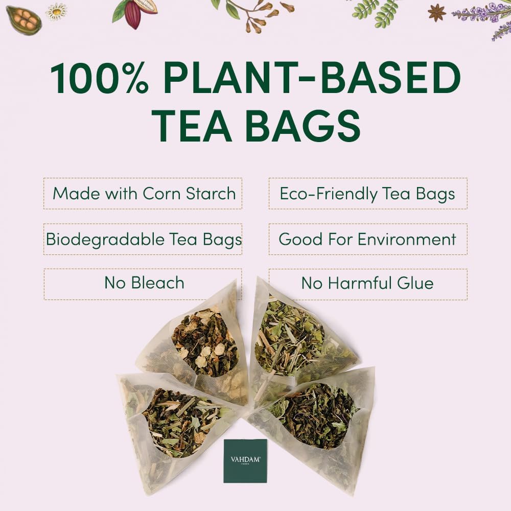 VAHDAM chai teas selection brings warming spice notes for cozy moments.