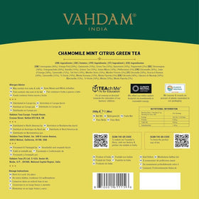 Enjoy VAHDAM Chamomile as a relaxing evening ritual with caffeine-free comfort