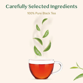 VAHDAM Darjeeling brew in cup illustrating rich color and full body.