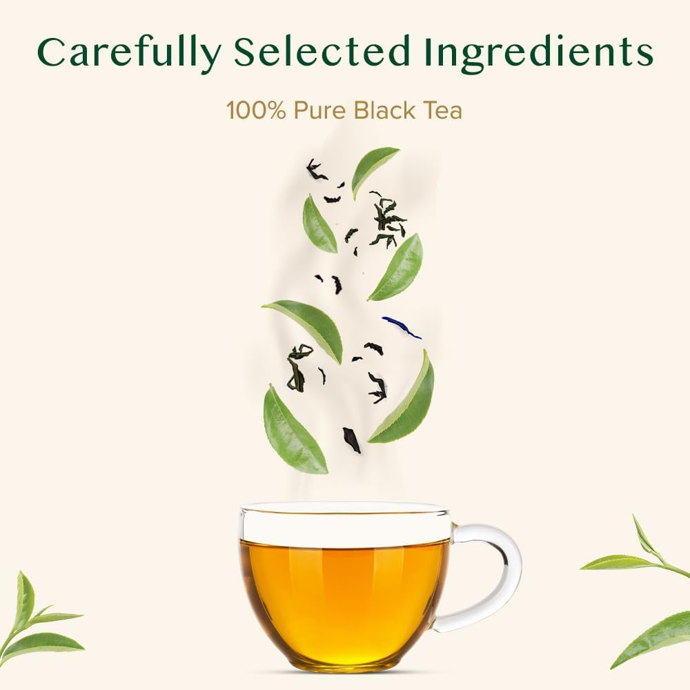 VAHDAM Darjeeling tea leaves closeup showing delicate color and quality