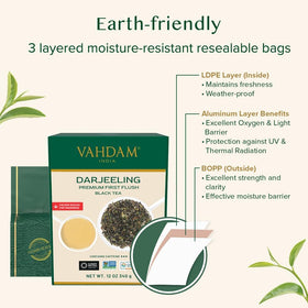 VAHDAM Darjeeling tea morning aroma filling the room