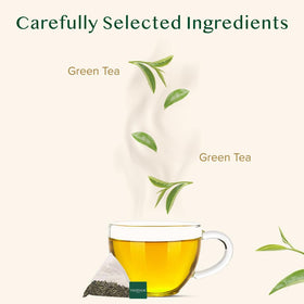 Close-up of VAHDAM pyramid tea bags unlocking full flavor