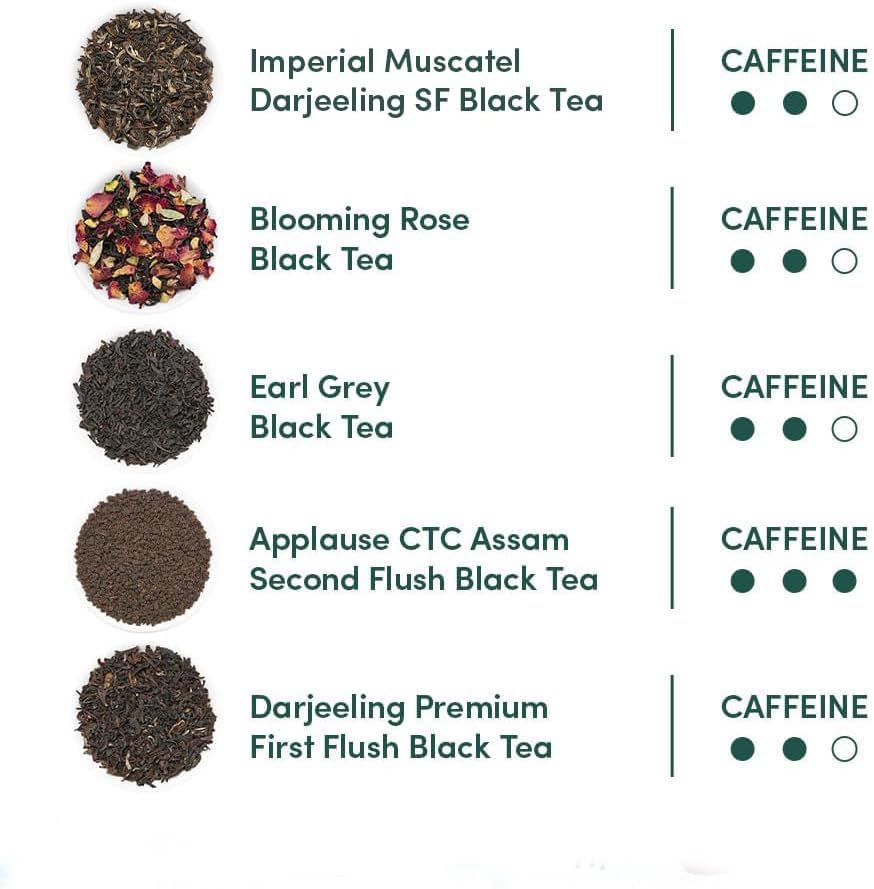 VAHDAM English Breakfast and Darjeeling flavors ideal for busy mornings