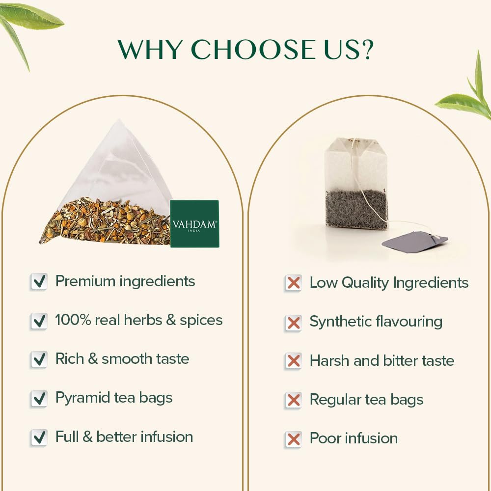 VAHDAM farm-direct sourcing emphasizes ethical origins and fresh ingredients