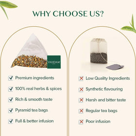 VAHDAM farm-direct sourcing emphasizes ethical origins and fresh ingredients