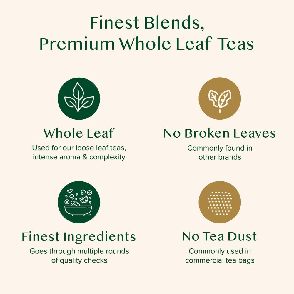 Opened VAHDAM gift box revealing premium tea collection.