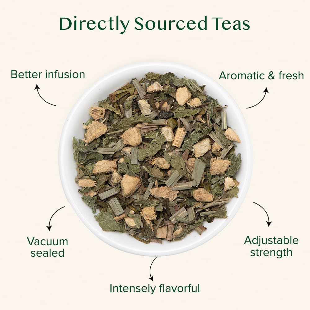 Fresh green tea leaves from high-elevation fields