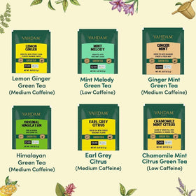 VAHDAM pyramid tea bags close-up highlighting premium flavor capture.