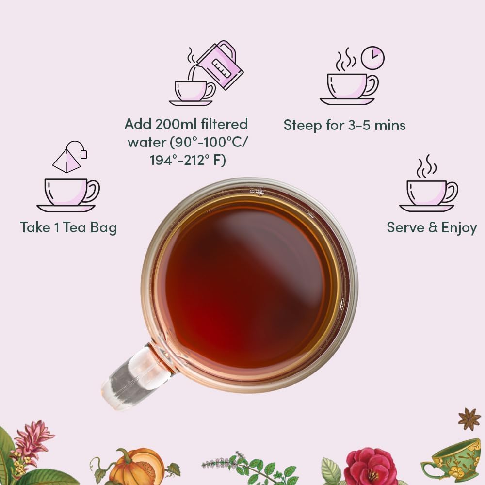 VAHDAM herbal teas selection provides soothing aroma and caffeine-free options.
