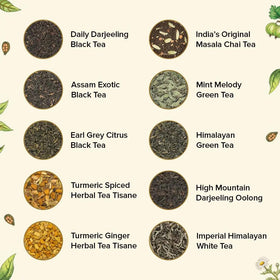 VAHDAM High Mountain Darjeeling Oolong captures light floral notes and a smooth finish.