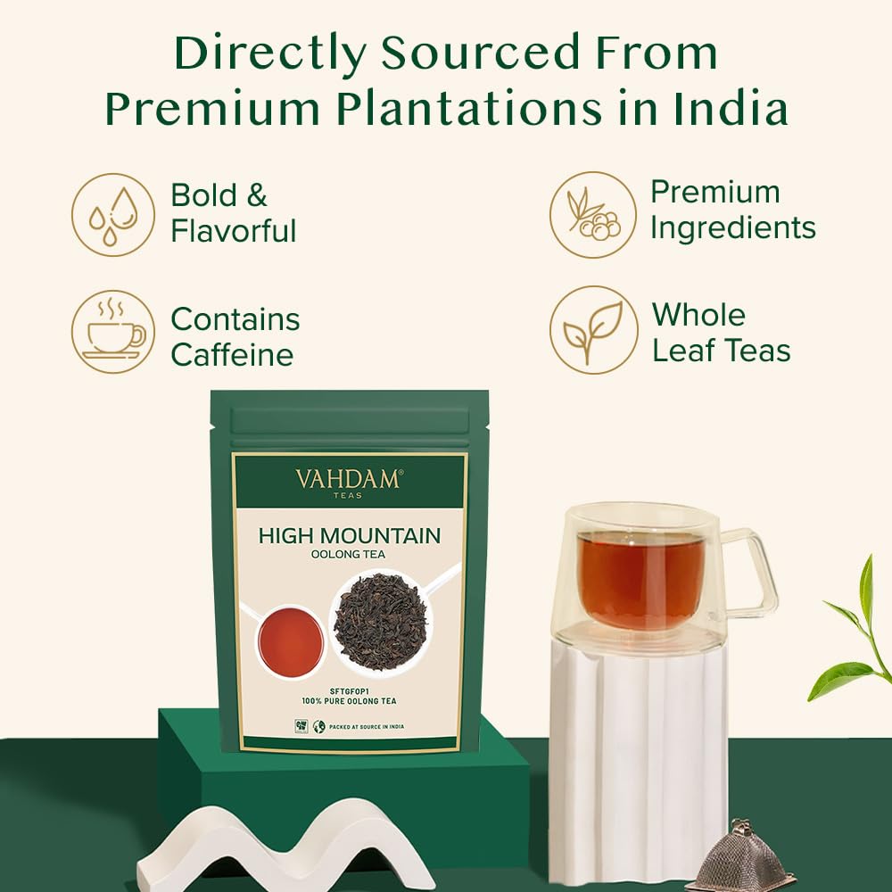 VAHDAM iced tea pour shows refreshing versatility.