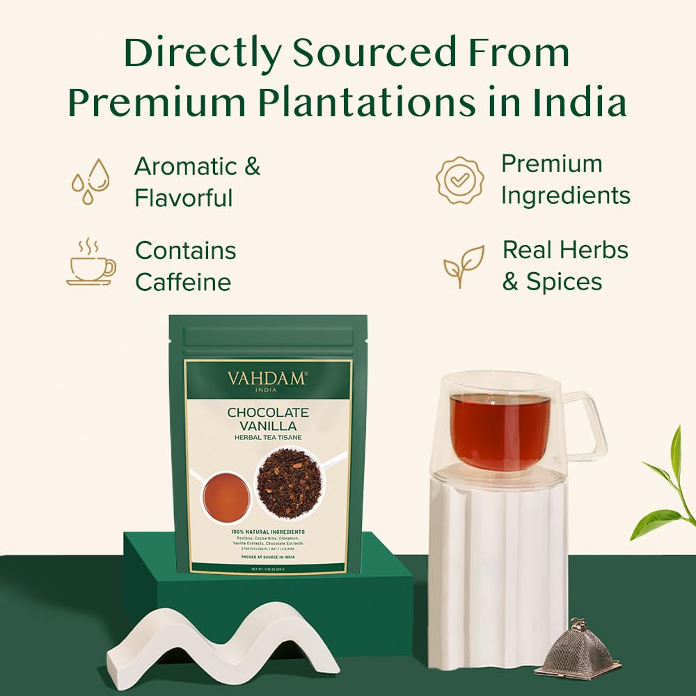 VAHDAM Indian plantation leaves processed for direct-from-farm quality and consistent taste
