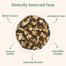 VAHDAM loose leaf tea spice blend for vibrant chai experiences.