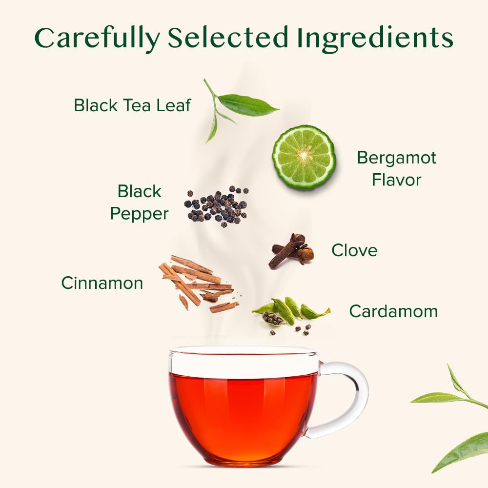 VAHDAM spice blend adds bold masala warmth to your cup.