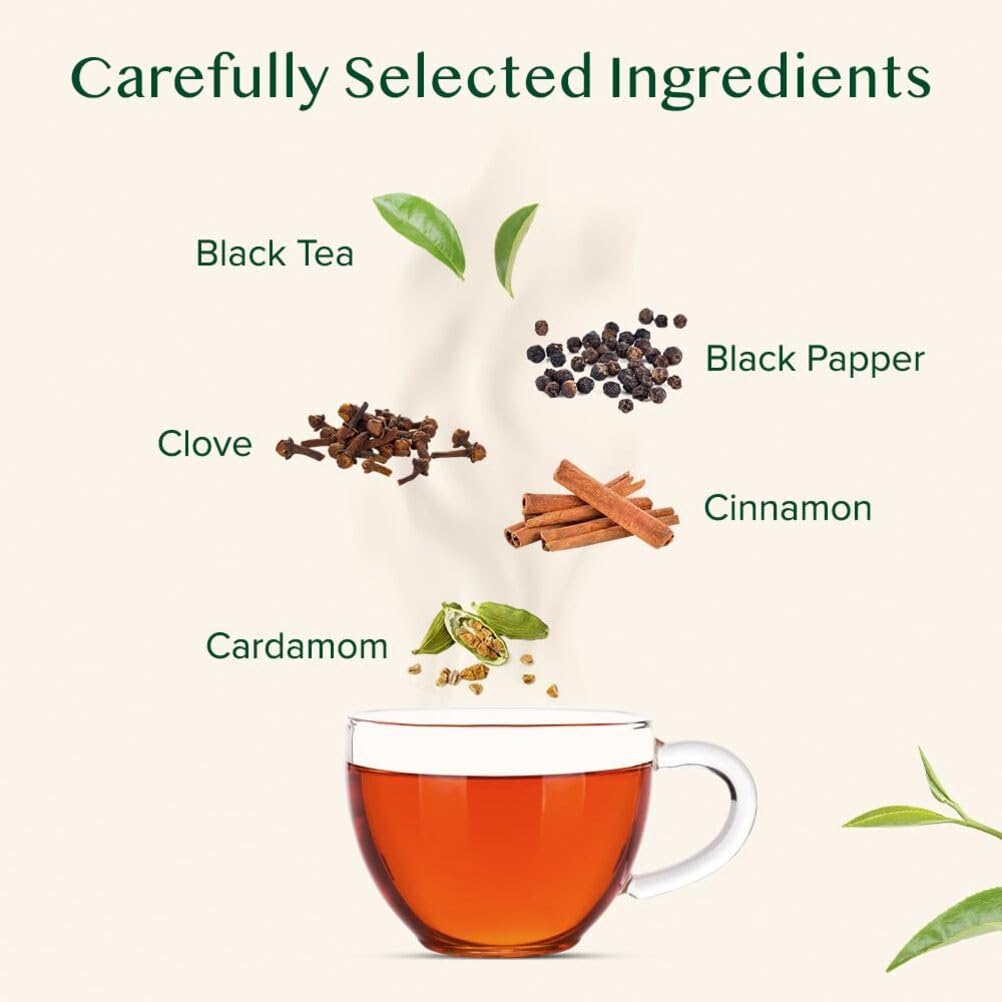 VAHDAM spice blend of cardamom, cinnamon, and cloves close-up reveals rich aroma.