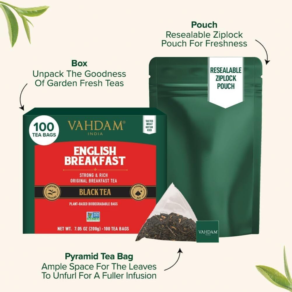VAHDAM tea bags provide a bold morning ritual without harsh aftertaste