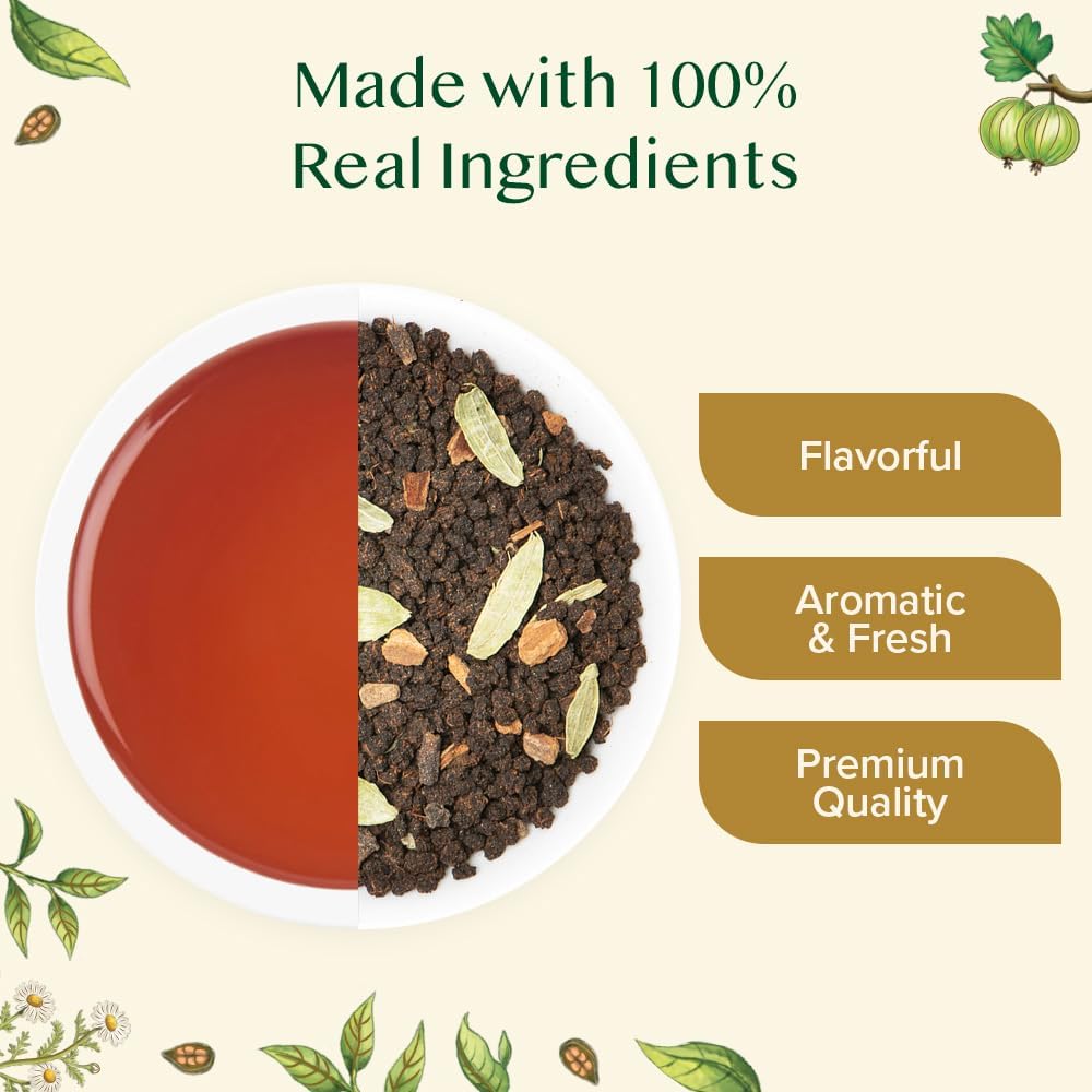 VAHDAM Sweet Cinnamon Masala Chai loose leaf for comforting flavor