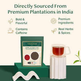 VAHDAM packaging in a 3-layer moisture-resistant bag preserves freshness.