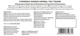 VAHDAM turmeric ginger herbal tea travel friendly pack for on the go