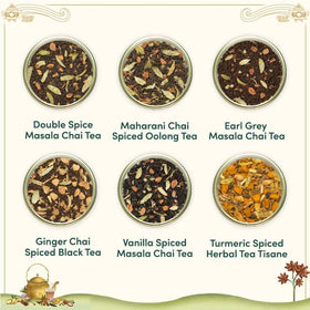 VAHDAM Turmeric Spiced Herbal Tea with bright notes.