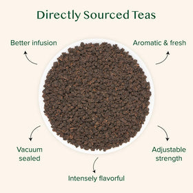 VAHDAM vacuum-sealed bag preserves garden-fresh aroma and flavor.