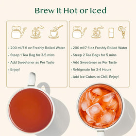 Iced VAHDAM Vanilla Spiced Chai ideal for refreshing beverages