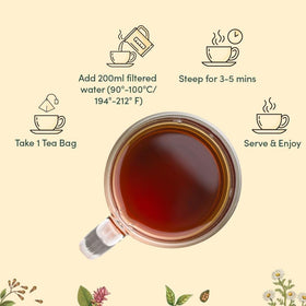 VAHDAM vedic kadha herbal tea bags deliver robust spice and warming comfort.