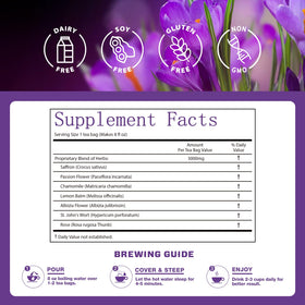 VailHerbTea calm focus mood support with soothing herbal notes.