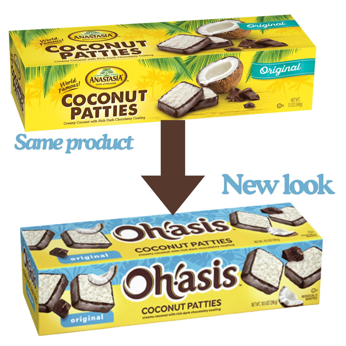 Vallary Coconut Patties Original close-up shows chocolate coating—indulgent snacking.