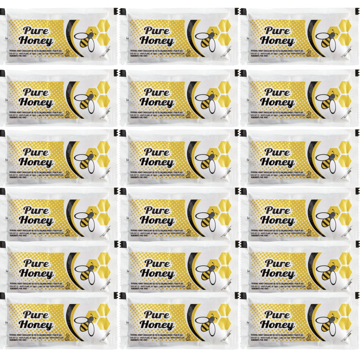 Vallary Honey Lovers Gift Pack display box shows convenient, mess-free single-serve packets for travel and on-the-go.