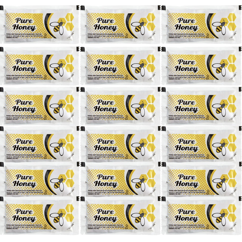 Vallary Honey Lovers Gift Pack display box shows convenient, mess-free single-serve packets for travel and on-the-go.