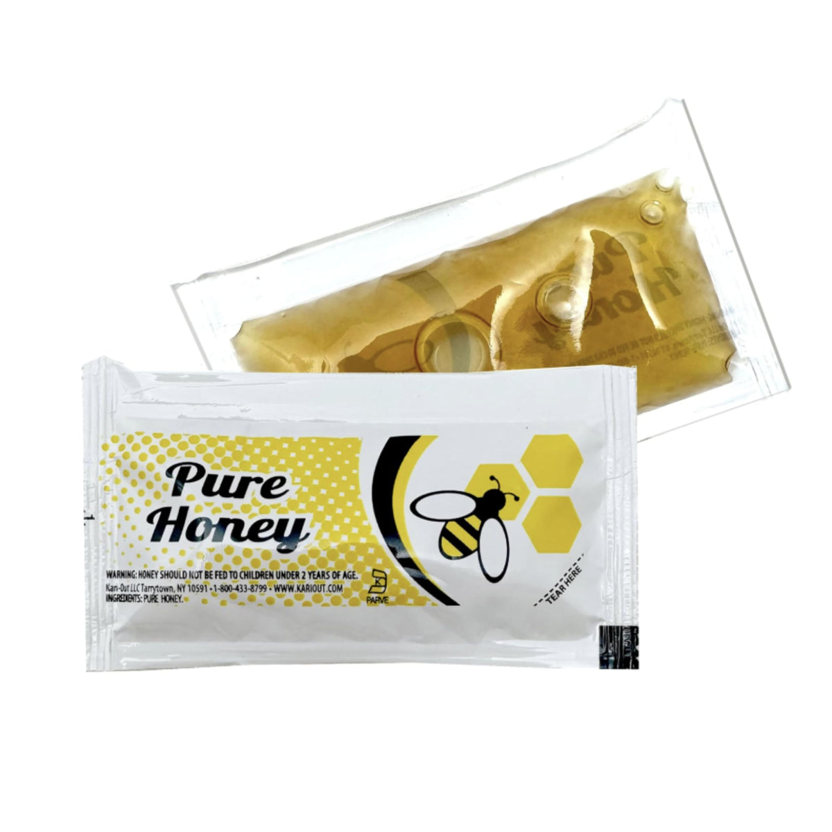 Vallary Honey single-serve packets for tea or coffee, mess-free sweetness.