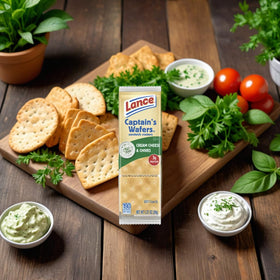 Individually wrapped Lance Captain's Wafers ready for on-the-go snacking.