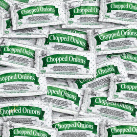 Vallary ready-to-use onion topping packets maintain onion freshness.