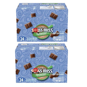 Vallary Swiss Miss hot cocoa packets in a two-pack for cozy moments.