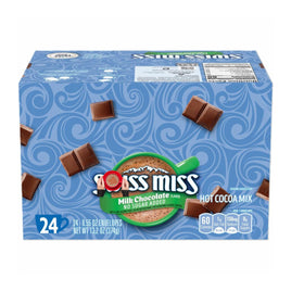 Warm kitchen scene with Vallary Swiss Miss cocoa cup for a cozy evening.